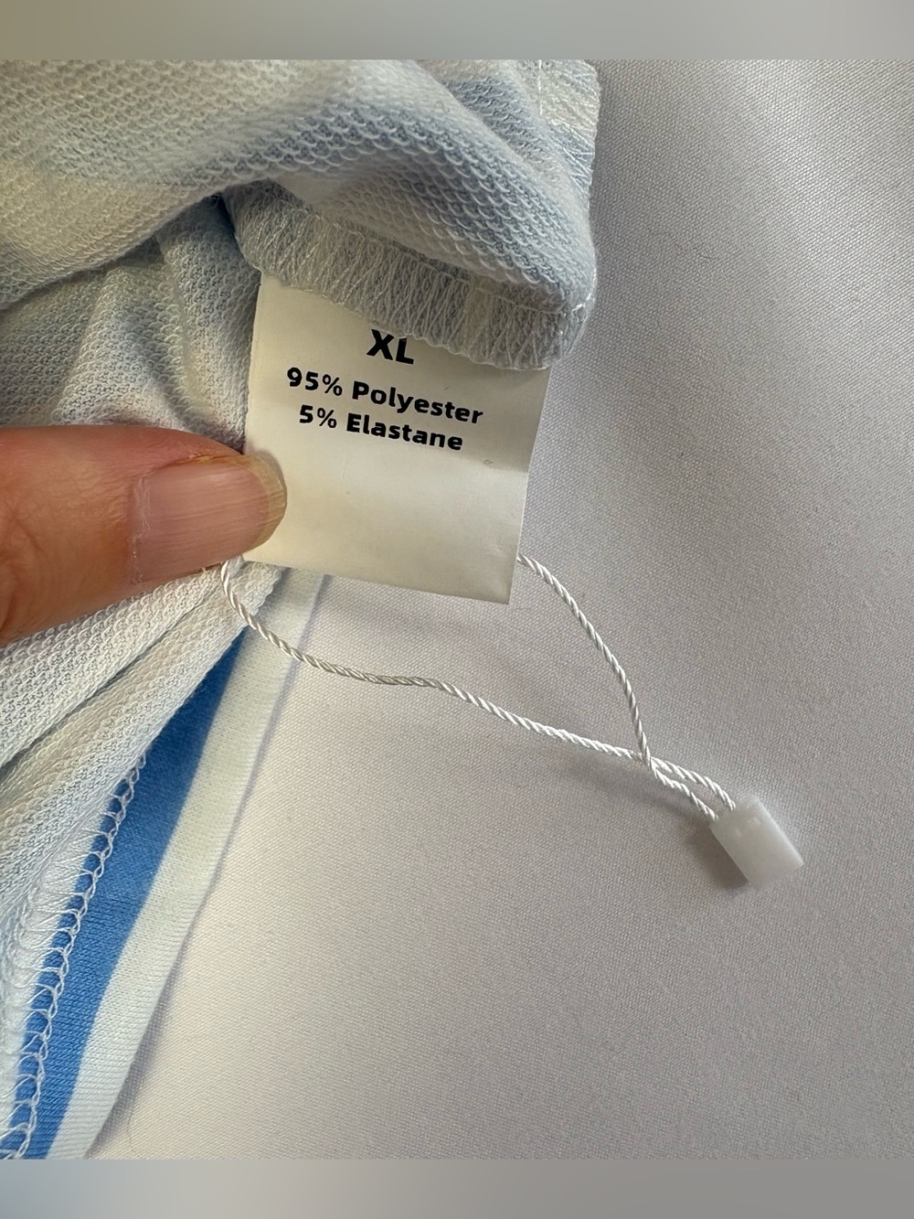 NWOT Blue Striped Cropped Rugby Shirt - Picture 7 of 9